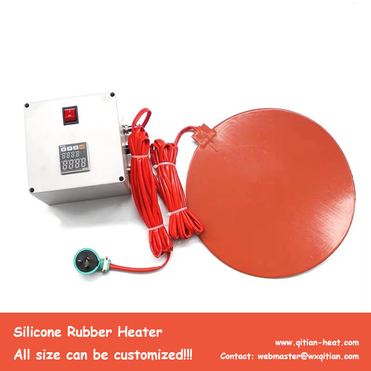 Round Silicone Heater With Controller